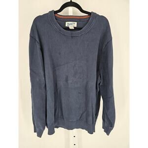 Duluth Trading Co Mens Sz 3XL Crew Neck Cotton Sweater Dark Blue